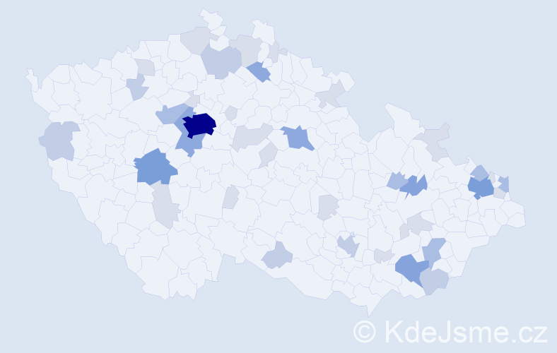 Příjmení: 'Bakošová', počet výskytů 99 v celé ČR