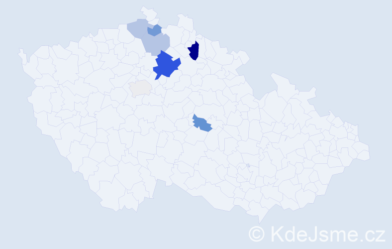 Příjmení: 'Barvinský', počet výskytů 14 v celé ČR