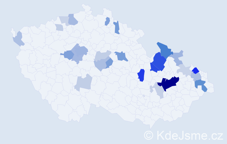 Příjmení: 'Brix', počet výskytů 83 v celé ČR