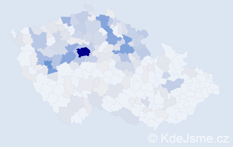 Příjmení: 'Mencl', počet výskytů 877 v celé ČR