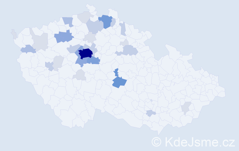 Příjmení: 'Ledl', počet výskytů 85 v celé ČR