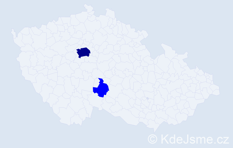 Příjmení: 'Siml', počet výskytů 3 v celé ČR