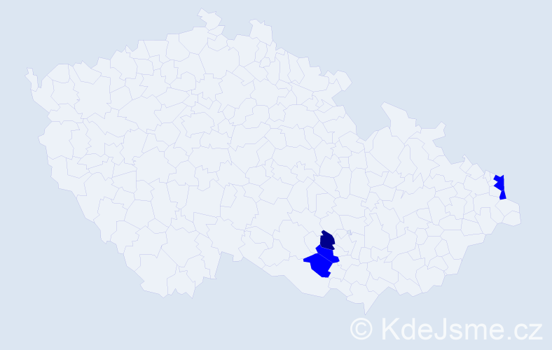 Příjmení: 'Lohmer', počet výskytů 6 v celé ČR
