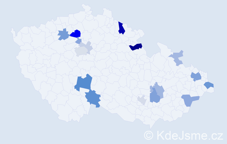 Příjmení: 'Andraško', počet výskytů 48 v celé ČR