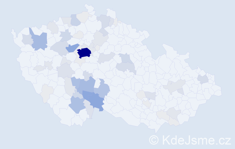 Příjmení: 'Radosta', počet výskytů 265 v celé ČR