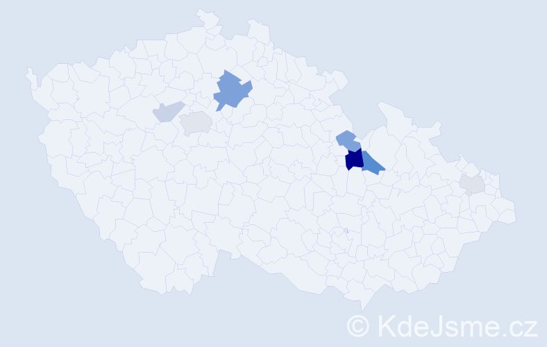 Příjmení: 'Karnová', počet výskytů 14 v celé ČR