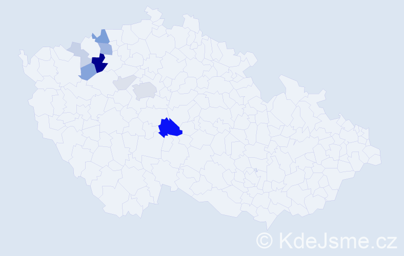 Příjmení: 'Steppan', počet výskytů 28 v celé ČR