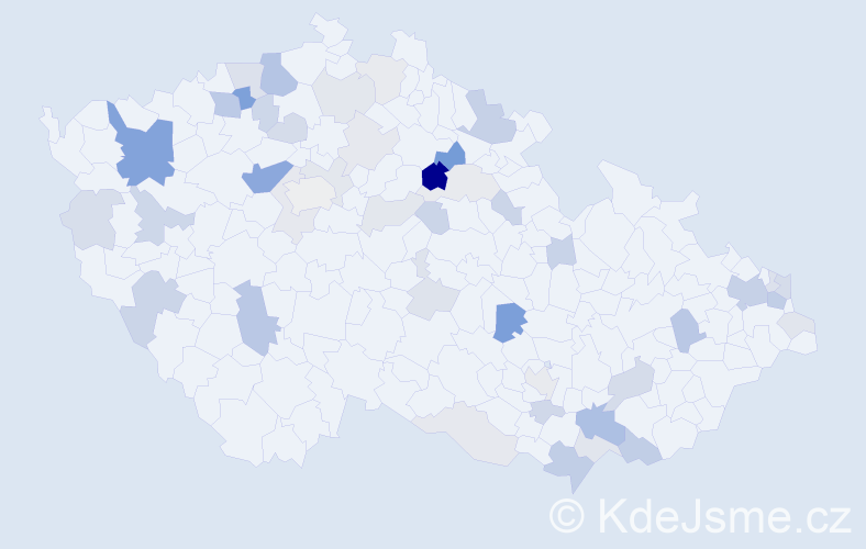 Příjmení: 'Škultétyová', počet výskytů 112 v celé ČR