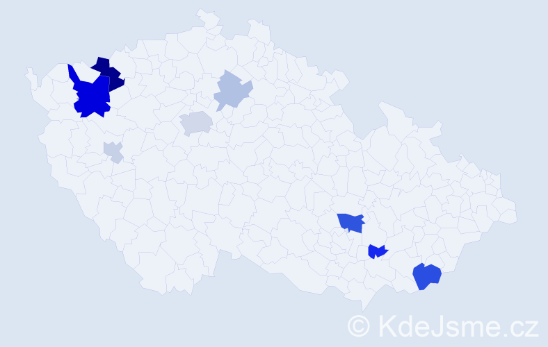 Příjmení: 'Zoglauerová', počet výskytů 23 v celé ČR