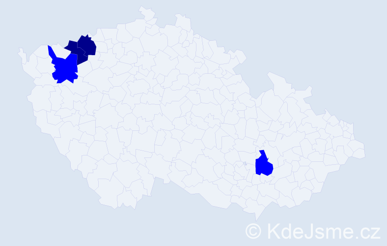 Příjmení: 'Straška', počet výskytů 6 v celé ČR
