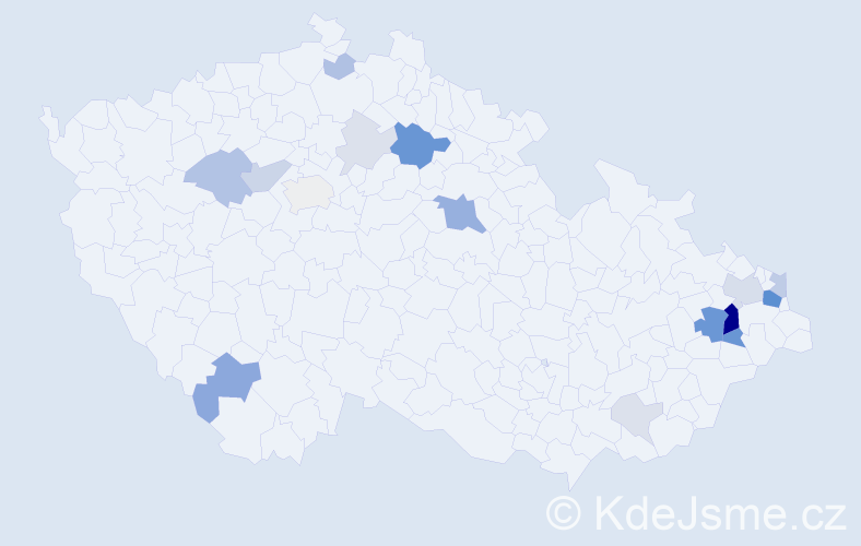 Příjmení: 'Burgert', počet výskytů 54 v celé ČR