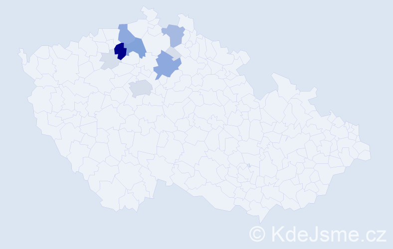 Příjmení: 'Kofrová', počet výskytů 39 v celé ČR