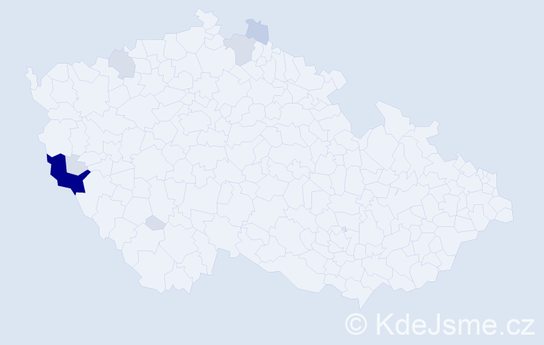 Příjmení: 'Faina', počet výskytů 27 v celé ČR