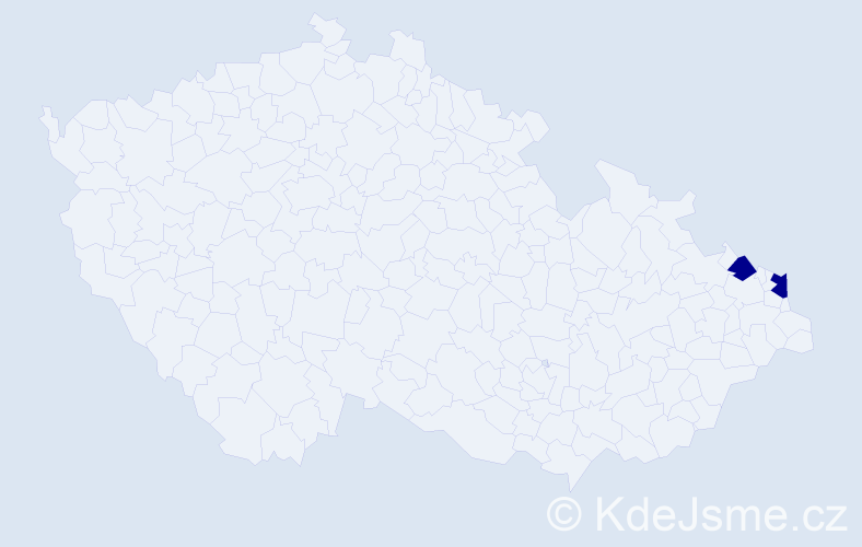 Příjmení: 'Čurová', počet výskytů 4 v celé ČR