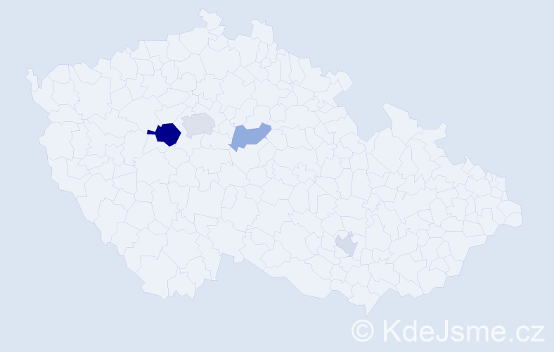 Příjmení: 'Kharevych', počet výskytů 8 v celé ČR