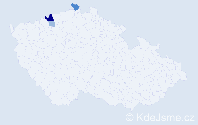 Příjmení: 'Rejhart', počet výskytů 7 v celé ČR