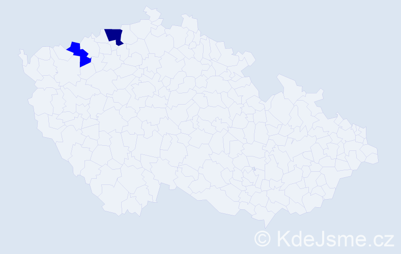 Příjmení: 'Sikorjáková', počet výskytů 3 v celé ČR