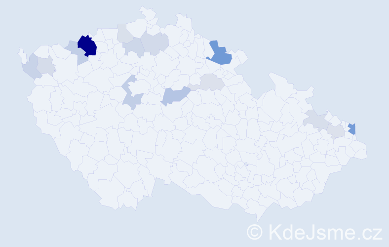 Příjmení: 'Solčáni', počet výskytů 41 v celé ČR