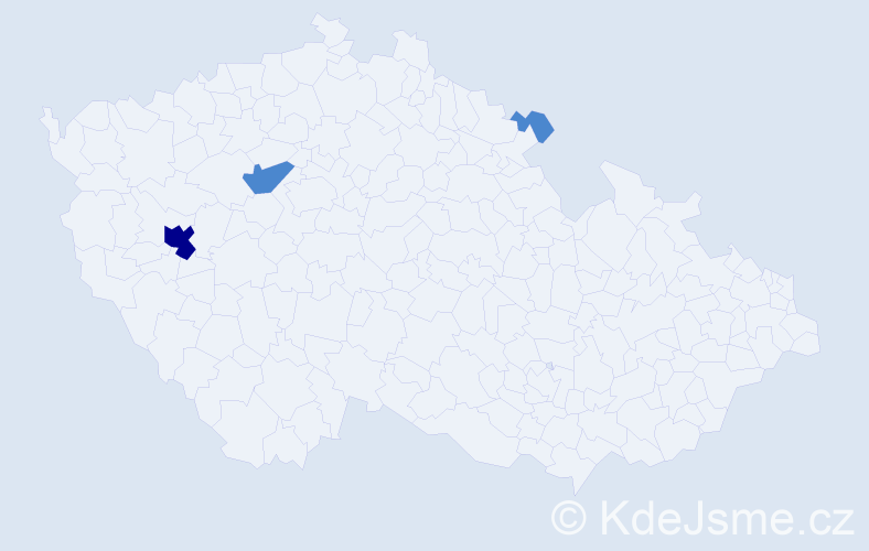 Příjmení: 'Krinkeová', počet výskytů 5 v celé ČR