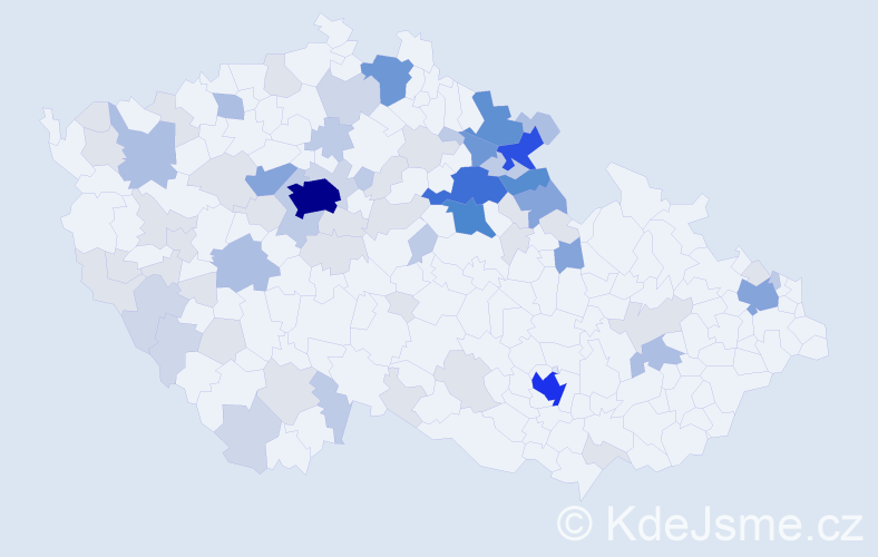 Příjmení: 'Obst', počet výskytů 255 v celé ČR