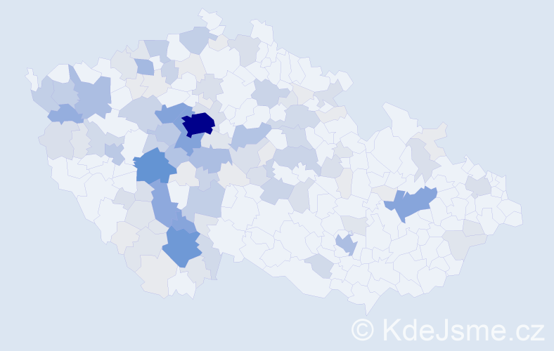 Příjmení: 'Slepička', počet výskytů 433 v celé ČR