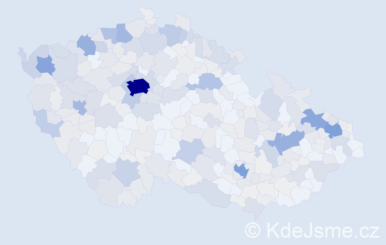 Příjmení: 'Fischer', počet výskytů 1458 v celé ČR