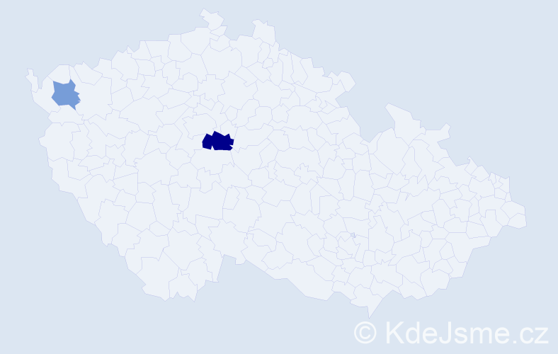 Příjmení: 'Kirejevová', počet výskytů 7 v celé ČR