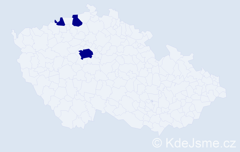 Příjmení: 'Trutenko', počet výskytů 3 v celé ČR