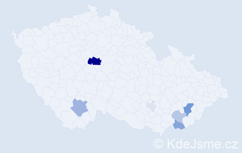 Příjmení: 'Burcev', počet výskytů 14 v celé ČR