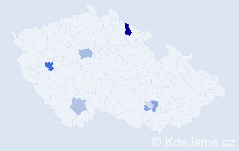Příjmení: 'Vlashyn', počet výskytů 17 v celé ČR