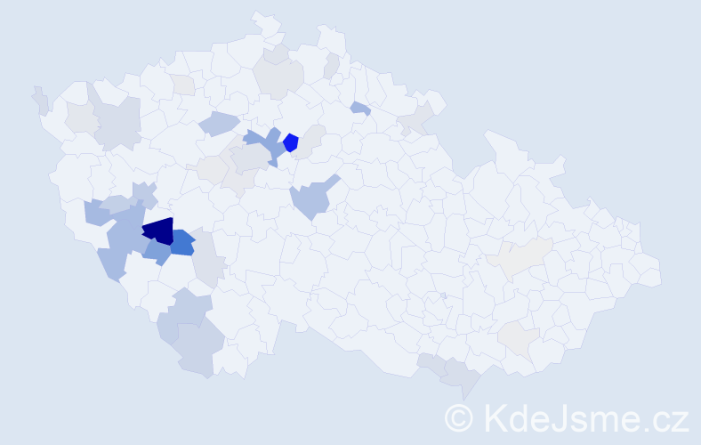 Příjmení: 'Skuhravá', počet výskytů 146 v celé ČR