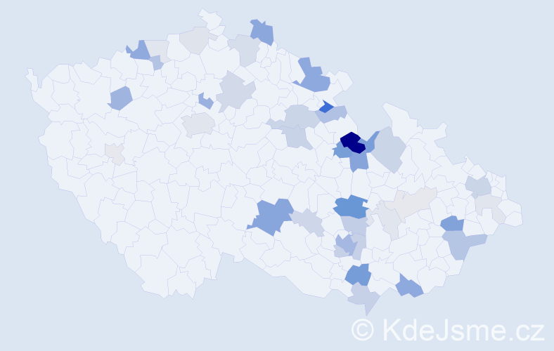 Příjmení: 'Buryšková', počet výskytů 116 v celé ČR