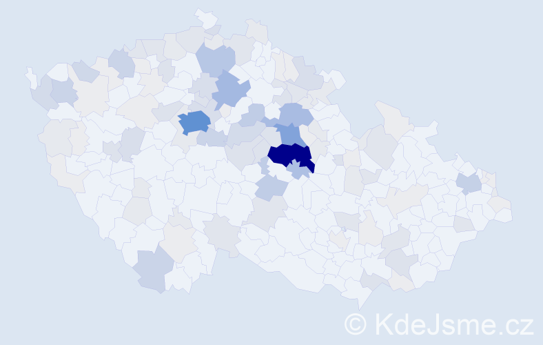 Příjmení: 'Paulus', počet výskytů 468 v celé ČR