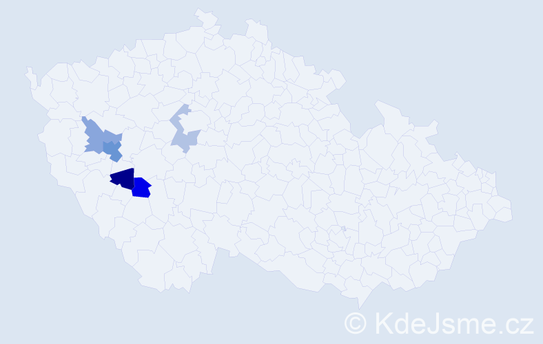 Příjmení: 'Šipatková', počet výskytů 8 v celé ČR