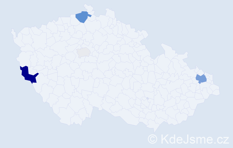 Příjmení: 'Burík', počet výskytů 14 v celé ČR