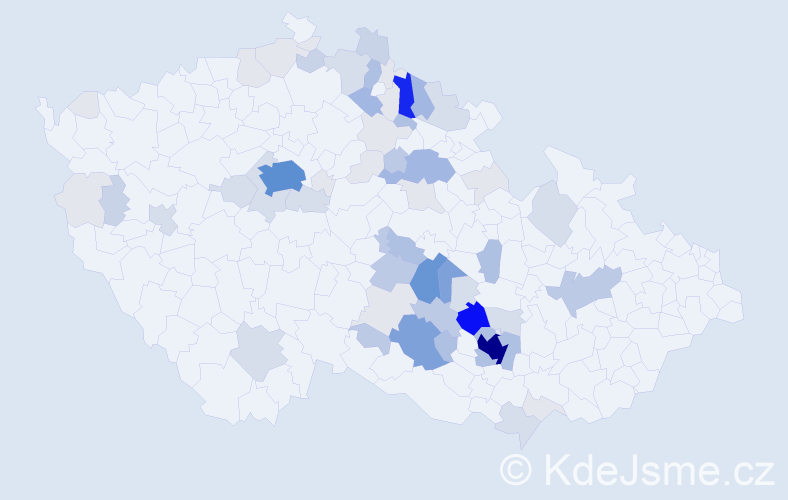 Příjmení: 'Pochopová', počet výskytů 262 v celé ČR