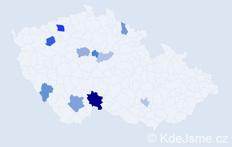 Příjmení: 'Falber', počet výskytů 34 v celé ČR