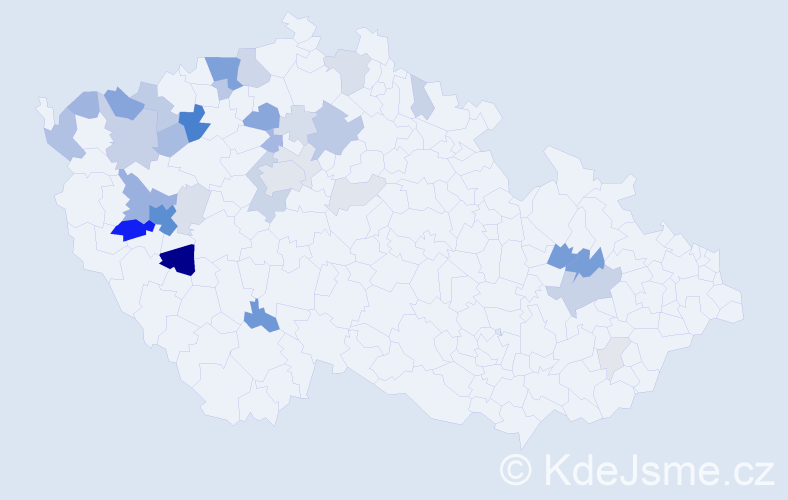 Příjmení: 'Langmaierová', počet výskytů 113 v celé ČR