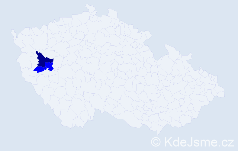 Příjmení: 'Pancuráková', počet výskytů 4 v celé ČR