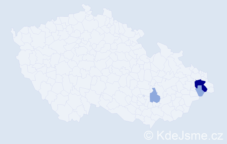 Příjmení: 'Gorgoš', počet výskytů 8 v celé ČR