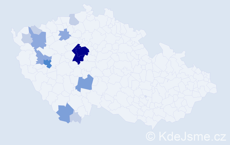 Příjmení: 'Sofron', počet výskytů 43 v celé ČR