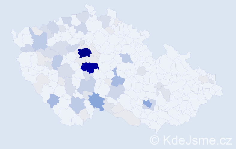 Příjmení: 'Bartůšek', počet výskytů 273 v celé ČR
