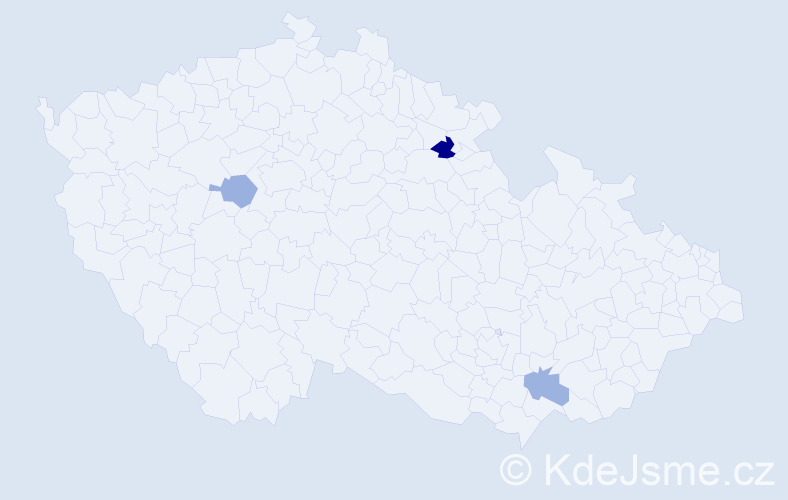 Příjmení: 'Havryljuková', počet výskytů 4 v celé ČR