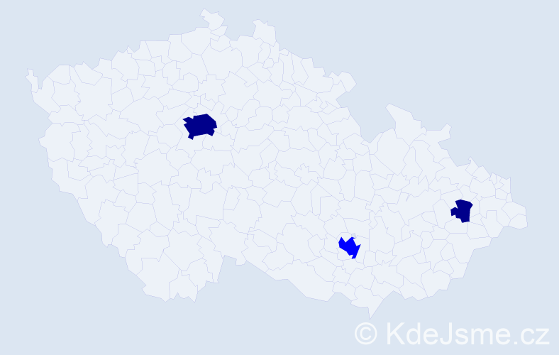 Příjmení: 'Blanco', počet výskytů 8 v celé ČR