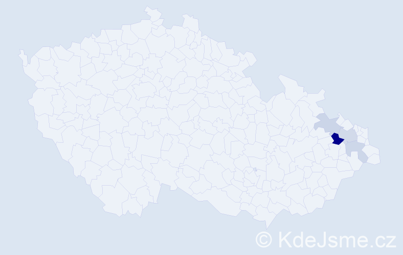 Příjmení: 'Berkusová', počet výskytů 8 v celé ČR