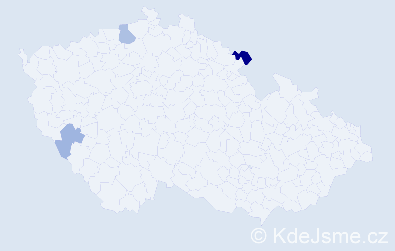 Příjmení: 'Brause', počet výskytů 9 v celé ČR