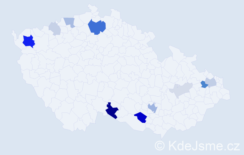 Příjmení: 'Peschel', počet výskytů 35 v celé ČR