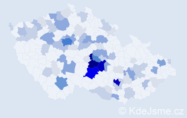 Příjmení: 'Holcman', počet výskytů 260 v celé ČR