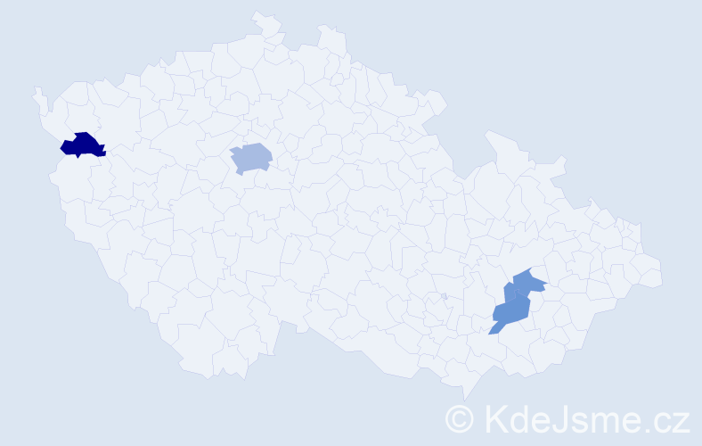 Příjmení: 'Zburová', počet výskytů 7 v celé ČR