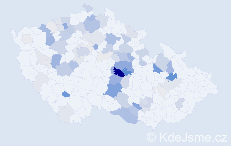 Příjmení: 'Vavroušková', počet výskytů 263 v celé ČR